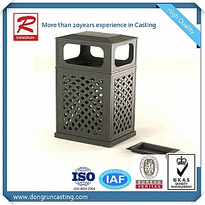 Piezas de buzones o contenedores de aluminio fundido con recubrimiento en polvo